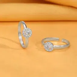 giva Women Sterling Silver Averi Adjustable Toe Rings-picture-37