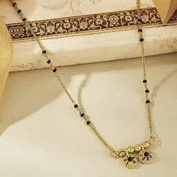 p n gadgil jewellers Women Yellow Gold Maniratna Mangalsutra-picture-26
