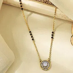 p n gadgil jewellers Women Yellow Gold Divya Chakra Mangalsutra-picture-15