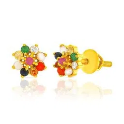 WHP JEWELLERS Golden Allure Yellow Gold Earrings for Women 22KT-picture-41
