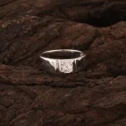 hiflyer jewels Men Sterling Silver Cubic Zirconia-Studded Band Ring-picture-31