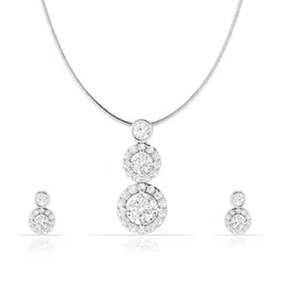 anayra Women Sterling Silver Necklace & Earring Set image 1