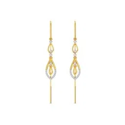joyalukkas Women Yellow Gold Signity Dangle Earrings-picture-30