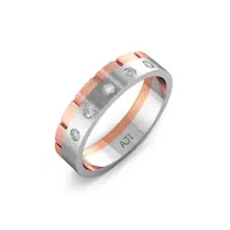 joyalukkas Men Platinum Diamond-Studded Band Ring-picture-25