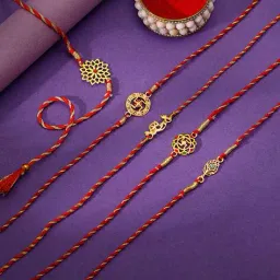 giva Men Set of 5 Sterling Silver Ultimate Bro's Delight Rakhis image 1