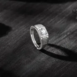 giva Men Sterling Silver Band Ring image 1