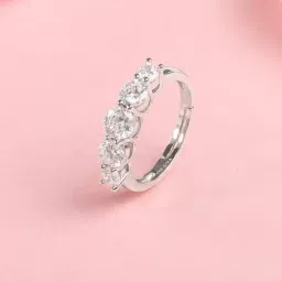 giva Women Sterling Silver Stunner Shine Ring image 1