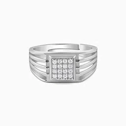 giva Men Sterling Silver Band Ring image 1