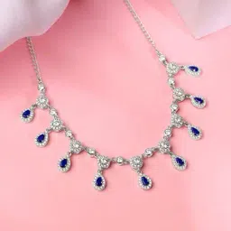 giva Women Sterling Silver Graceful Adornare Necklace image 1