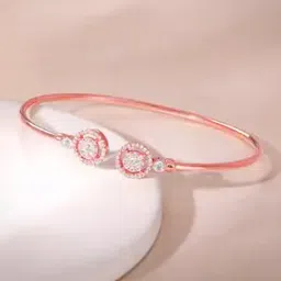 giva Women Sterling Silver Rose Gold-Plated Cuff Bracelet-picture-22
