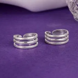 Women Sterling Silver Triple Bliss To Rings-image-33