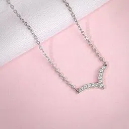 giva Women Sterling Silver Avya Pendant with Chain-picture-32