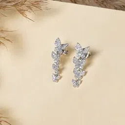 touch925 Women Sterling Silver Harmony Butterfly Drop Earrings-picture-41