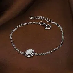 vanbelle Women Sterling Silver Stone-Studded Bracelet-picture-28