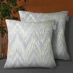 Set of 2 Chevron Woven Cushion Covers 16" x 16"-image-45