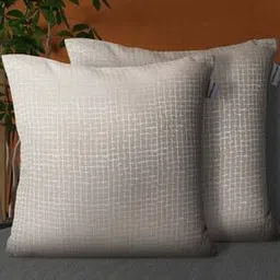 stellar home Set of 2 Checked Cushion Covers 16" x 16"-picture-51