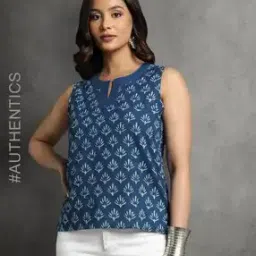 indie picks Dye & Double Dabu Print Relaxed Fit Top-picture-21