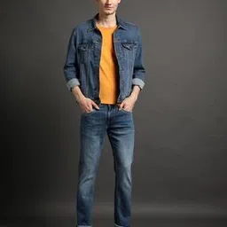Men Mid-Wash Slim Fit Jeans-image-1