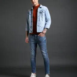 lee cooper Men Mid-Wash Artie Slim Fit Jeans image 1