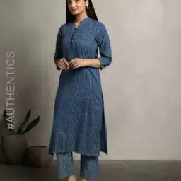 indie picks Dabu Print Straight Kurta with Insert Pockets-picture-26