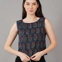 navsyaa Ajrak Print Slim Fit Top-picture-14