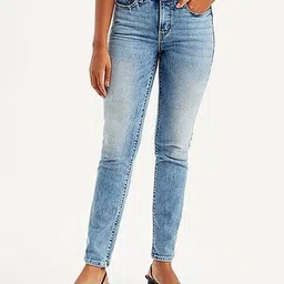 levi's Women Mid-Wash 312 Slim Fit Jeans image 1
