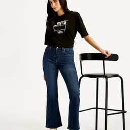 levis Women Mid Rise Flared Jeans-picture-44