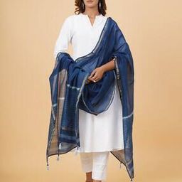 indie picks Striped Dupatta with Tassels-picture-41
