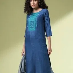 acai Women Embroidered Straight Kurta-picture-30