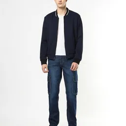 buda jeans co Men Mid-Wash Slim Fit Cargo Jeans image 1