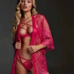 hunkemoller Isabelle Lace Kimono Robe-picture-48