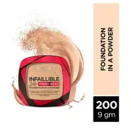 l'oreal paris Infallible 24H Fresh Wear Foundation In A Powder - 200 Golden Sand-picture-48