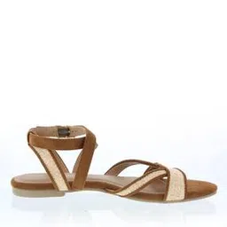 christian siriano by payless Basket-Weave Flat Sandals with Ankle Strap-picture-34