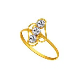 p.c. chandra jewellers Yellow Gold Stone-Studded Ring-picture-23