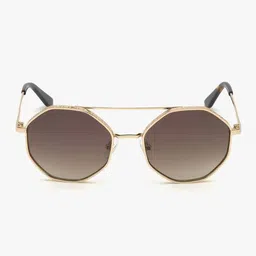 guess GU7636 55 33F Full-Rim Round Sunglasses image 1