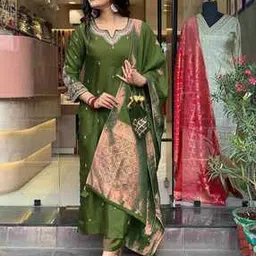 nyrika Self-Design Straight Kurta Set-picture-26