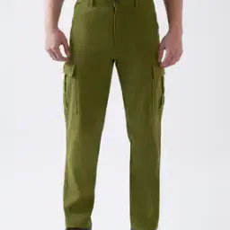 Men Straight Fit Trousers-image-34