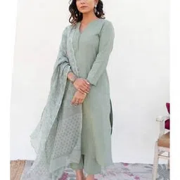 nyrika Women V-Neck Straight Kurta Set-picture-47