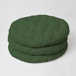 skanda fab Set of 3 Quilted Round Floor Cushions-picture-15