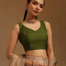 soch Women V-Neck Back Open Blouse image 1