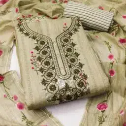 leeli peeri designer Women Embroidery Work Unstitched Dress Material-picture-30