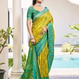 svaraa Women Zari Woven Silk Saree-picture-22