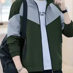 neonomad Men Colourblock Zip-Front Bomber Jacket-picture-14