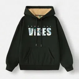 buda jeans co Women Typographic Print Regular Fit Hoodie with Drawstring-picture-10