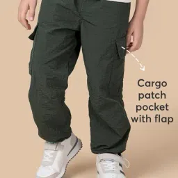 hopscotch Boys Relaxed Fit Cargo Jogger Pants image 1