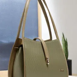 exotic Women Shoulder Bag with Metal Strap image 1