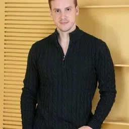 dzant Men Regular Fit High Neck Pullover-picture-43