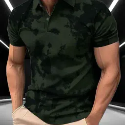 buda jeans co Men Printed Regular Fit Polo T-Shirt with Short Sleeves image 1