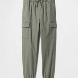 gap kids Solid Relaxed Fit Mid-Rise Trousers-picture-32