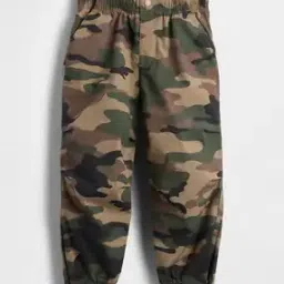 Boys Camouflage Print Loose Fit Joggers-image-40
